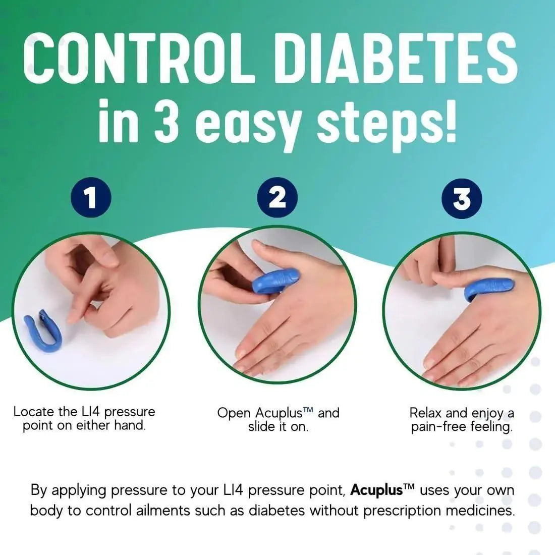 LI4 Acupressure Clip for Sugar Control – Natural Blood Sugar Support