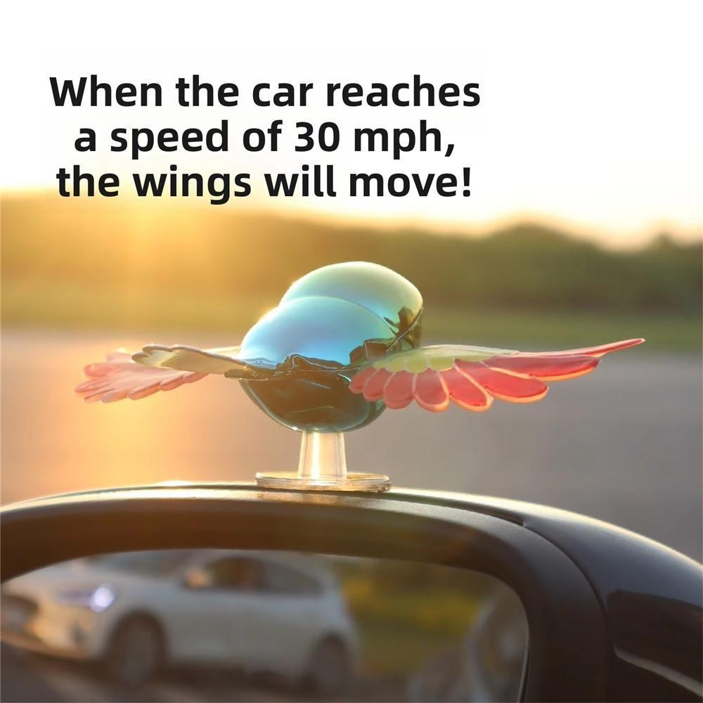 Wind-Powered Swinging Bird Wing Ornament – Kinetic Garden And Vehicle Decor