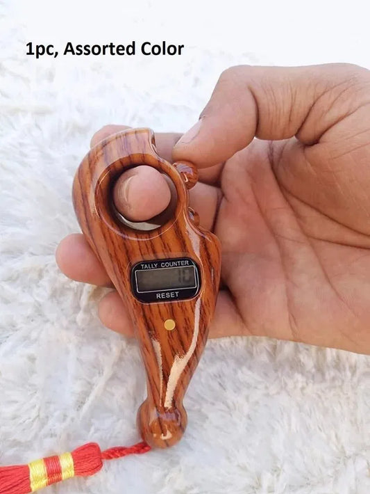 JapCounter™ Premium Digital Jaap Mala | Rotating Prayer Beads with LED Counter