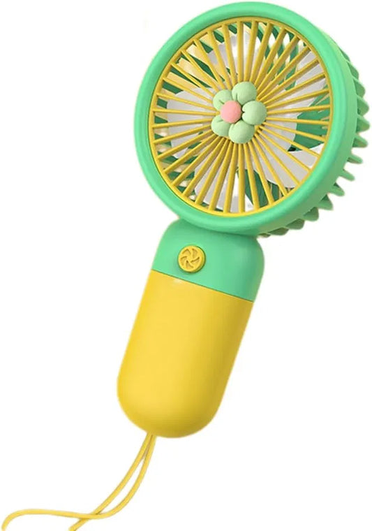 SmartHacks Flower Fan | Portable Handheld Fan with USB Rechargeable & Free Lanyard
