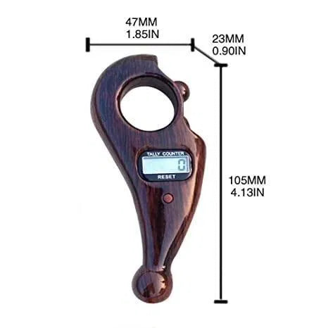 JapCounter™ Premium Digital Jaap Mala | Rotating Prayer Beads with LED Counter